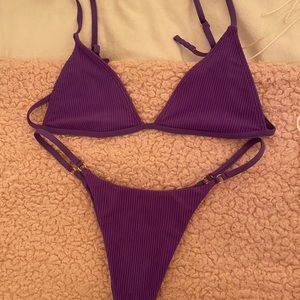 Frankie’s Bikinis Sara Swimsuit in Purple